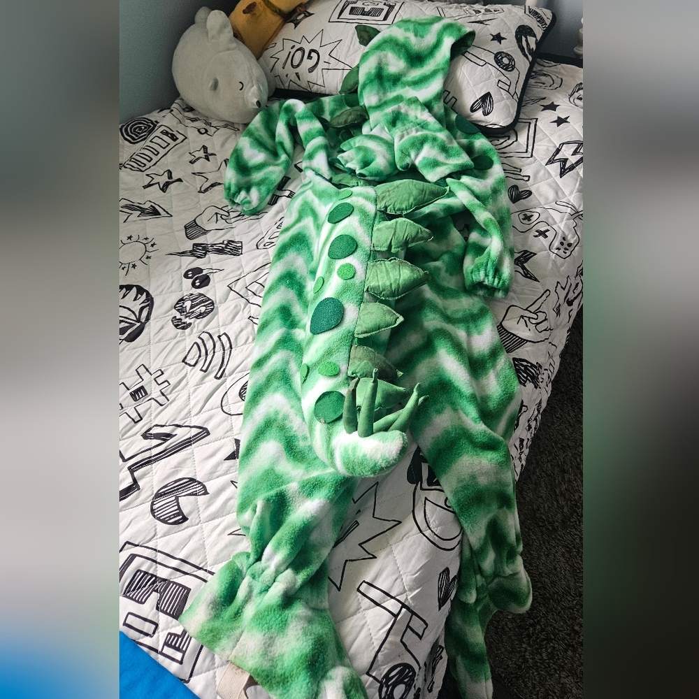 Green Dinosaur Onesie Costume